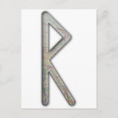 Elder Futhark Rune Rad Briefkaart (Voorkant)