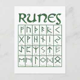 Elder Futhark Runes Briefkaart