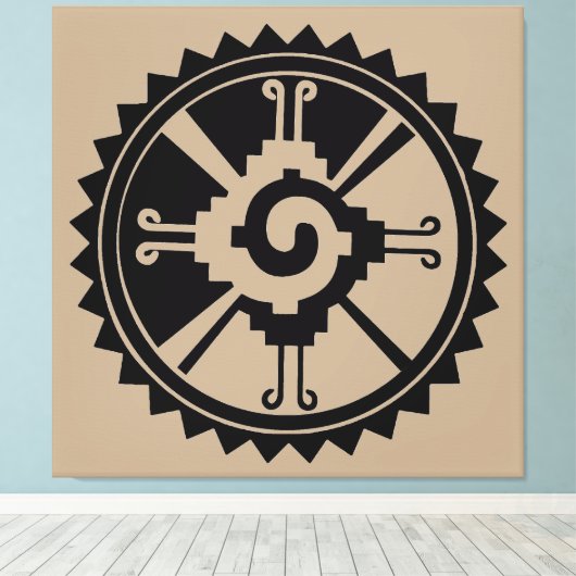 Elder Futhark Runes Canvas Afdruk (Insitu (Houten vloer))