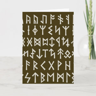 Elder Futhark Runes Kaart