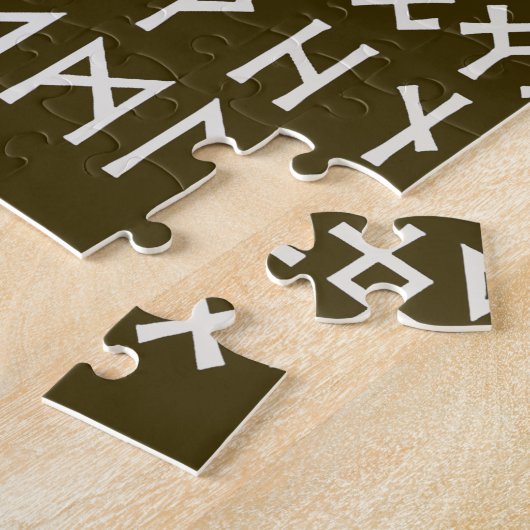 Elder Futhark Runes Legpuzzel (Zijkant)