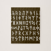 Elder Futhark Runes Legpuzzel (Verticaal)