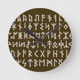 Elder Futhark Runes Ronde Klok