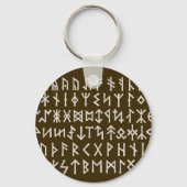 Elder Futhark Runes Sleutelhanger (Voorkant)
