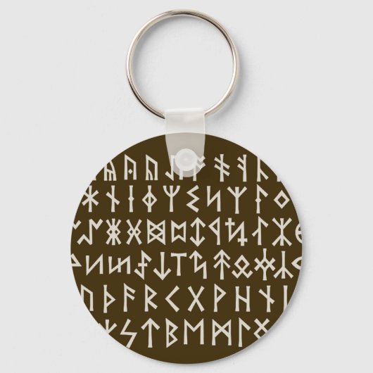 Elder Futhark Runes Sleutelhanger (Voorkant)