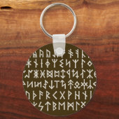 Elder Futhark Runes Sleutelhanger (Voorkant)