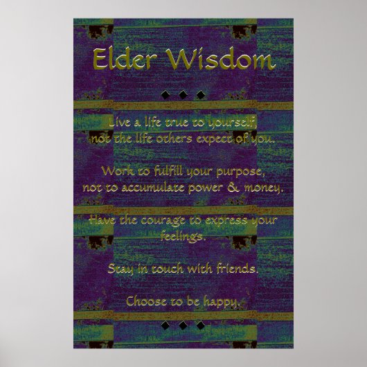 Elder Wisdom III Poster (Voorkant)