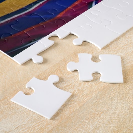 Elder Woman Sewing on Bus Legpuzzel (Zijkant)