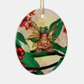 Elderberry Fairy Keramisch Ornament (Rechts)