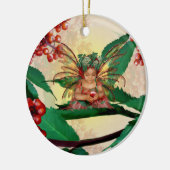 Elderberry Fairy Keramisch Ornament (Links)