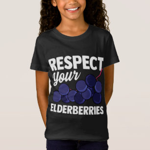 Elderberry Fruit Pun Funny Gift for Vegans T-shirt