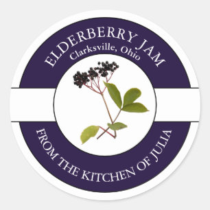 Elderberry Jam Label