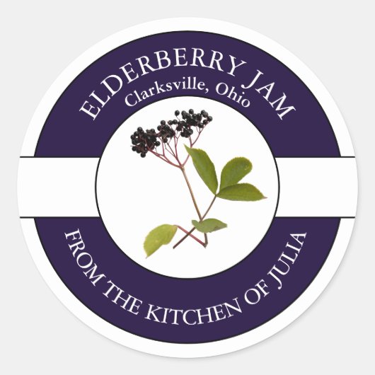 Elderberry Jam Label (Voorkant)