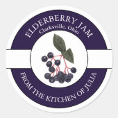 Elderberry Jam Label (Voorkant)