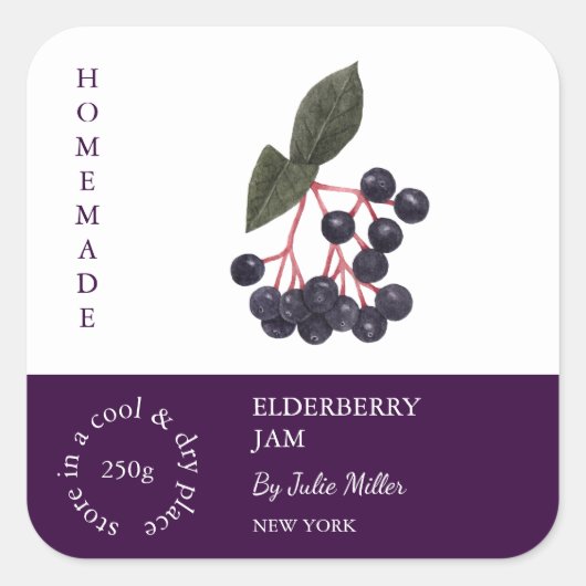 Elderberry Small Business Label (Voorkant)