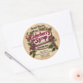 Elderberry Syrup Business Product Bottle Label (Envelop)