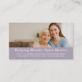 Elderly Home Help Professional QR Code Visitekaartje (Achterkant)