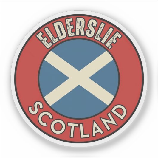 Elderslie, Schotland Sticker (Voorkant)
