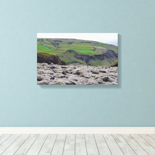 Eldhraun Lava Field - Zuid-IJsland Canvas Afdruk (Insitu (Houten vloer))