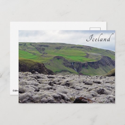 Eldhraun Lava Veld - Zuid-IJsland Briefkaart (Voorkant / Achterkant)