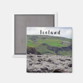 Eldhraun Lava Veld - Zuid-Ijsland Magneet (Voorkant / Achterkant)