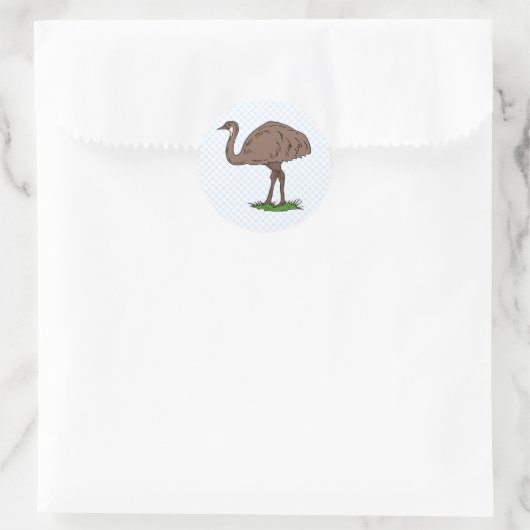 Eldon Emu Ronde Sticker (Tas)