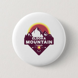 Eldora Berg Colorado Co Rocky Mountains Wandelen Ronde Button 5,7 Cm