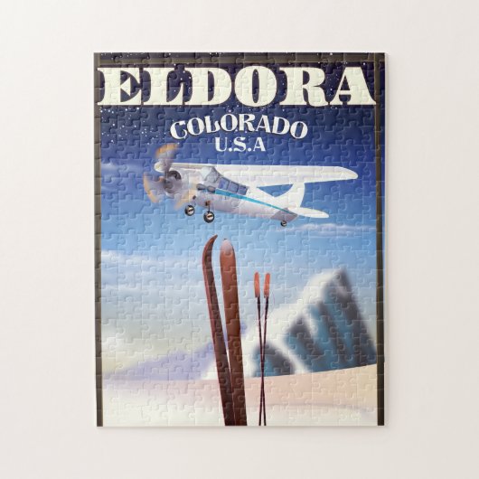 Eldora Colorado reisposter. Legpuzzel (Verticaal)