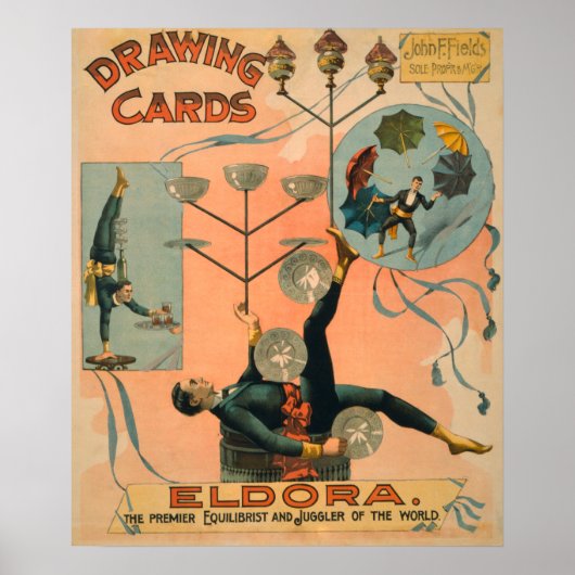 Eldora, Premier Equilibrist en Juggler van de Poster (Voorkant)