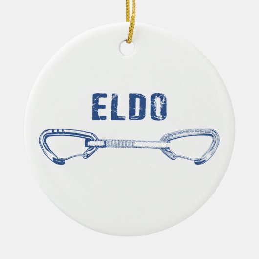 Eldorado Canyon Climate Quickdraw Keramisch Ornament (Voorkant)