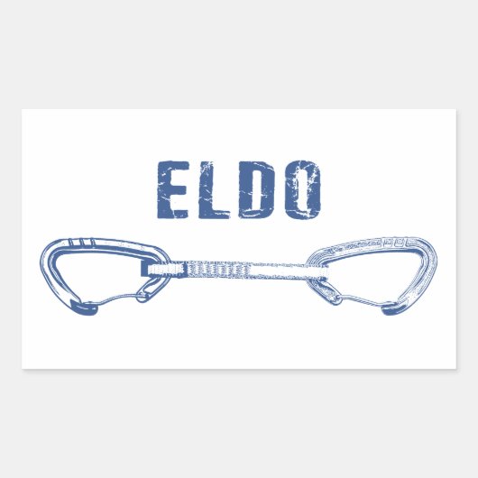 Eldorado Canyon Climate Quickdraw Rechthoekige Sticker (Voorkant)