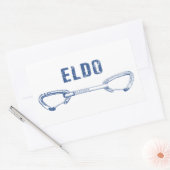 Eldorado Canyon Climate Quickdraw Rechthoekige Sticker (Envelop)