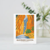 Eldorado Canyon State Park Colorado  Art Briefkaart (Staand voorkant)