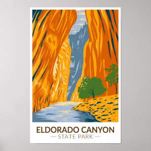 Eldorado Canyon State Park Colorado  Art Poster