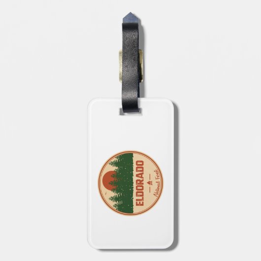 Eldorado National Forest Bagagelabel (Achterkant verticaal)