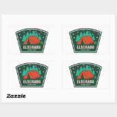 Eldorado National Forest Camping Rechthoekige Sticker (Vel)