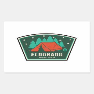 Eldorado National Forest Camping Rechthoekige Sticker