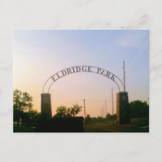 Eldridge Park in Elmira, NY op Sunset Briefkaart