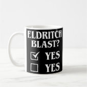 Eldritch Blast Yes Funny Tabletop RPG Meme Koffiemok (Links)