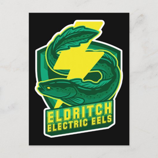 Eldritch Electric Eels Briefkaart (Voorkant)