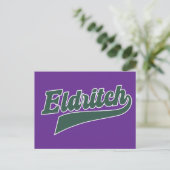 Eldritch League Script – belettering Feestdagenkaart (Staand voorkant)