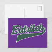 Eldritch League Script – belettering Feestdagenkaart (Voorkant / Achterkant)