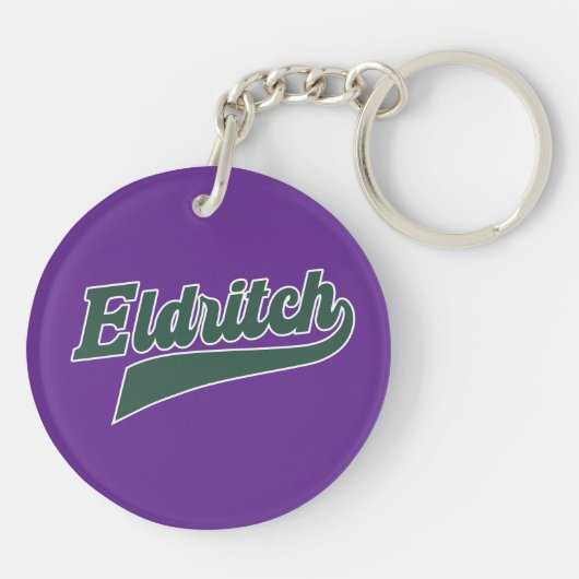Eldritch League Script – belettering Sleutelhanger (Achterkant)