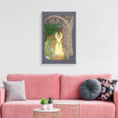 Eldritch Meesteres (Fairy Lady in Bos) Canvas Afdruk (Insitu (Woonkamer))