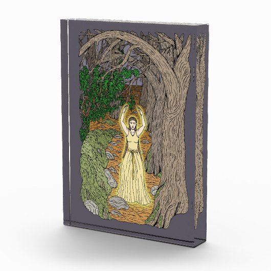 Eldritch Meesteres (Fairy Lady in Bos) Fotoblokken (Rechts)