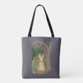 Eldritch Meesteres (Fairy Lady in Bos) Tote Bag (Achterkant)