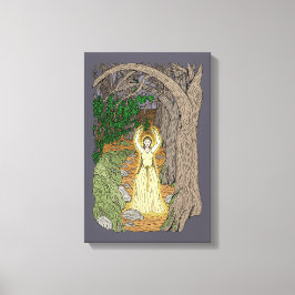 Eldritch Meesteres (Feeën Dame in het Bos) Canvas Afdruk