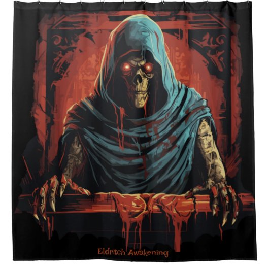 Eldritch ontwaken douchegordijn (Voorkant)
