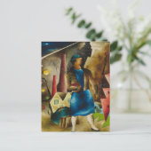 Eldzier Cortor's De uitzetting Abstract Briefkaart (Staand voorkant)