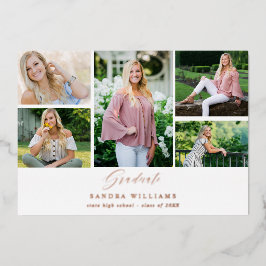 Ele Chic 5 Multi Foto Afstudeer Uitnodiging